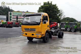 Dongfeng Yellow Four Drive Flat-head Truck Chassis ကမ်းလှမ်းချက် 