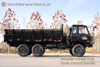 Dongfeng အနက်ရောင် 6×6 Flathead တစ်တန်းနှင့်တစ်ခြမ်း တက္ကစီ ကုန်တင်ထရပ်_ ဘရိတ်အေးပေးသော ကုန်တင်ထရပ်