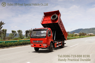 Four Wheel Drive Red Dump Truck Offer_4×4 Dump Truck စိတ်ကြိုက်ပြင်ဆင်ထားသည်။