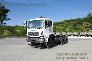 Dongfeng 6×4 Hercules Chassis ကို Modified လုပ်နိုင်သည်_Six Wheel White Dump Truck Chassis
