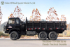 Dongfeng အနက်ရောင် 6×6 Flathead တစ်တန်းနှင့်တစ်ခြမ်း တက္ကစီ ကုန်တင်ထရပ်_ ဘရိတ်အေးပေးသော ကုန်တင်ထရပ်