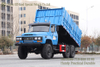 Dongfeng 6WD အပြာရောင် လမ်းကြမ်းထိပ်ဖျား Tipper Dump Truck_Classic 2082 Dump Truck ကုန်သေတ္တာ ရုတ်သိမ်းခြင်း