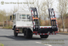 4x2 flatbed တူးဖော်သည့် Truck_flatbed Trailer_hydraul Ladder Truck Truck