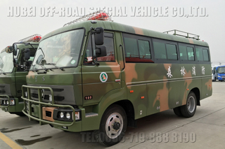 Dongfeng EQ6680ZTV သစ်တောဘတ်စ်ကား_4×4 လမ်းကြမ်းဘတ်စ်ကား_လေးဘီးယက် 10-23 ထိုင်ခုံတောမီး ဘတ်စ်ကား