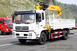 10 တန် Xugong လေးပိုင်းကရိန်း SQ10SK3Q ဖြောင့်လက်မောင်းကရိန်းထရပ်ကား _Xugong ထရပ်ကားကရိန်း ပြုပြင်မွမ်းမံထုတ်လုပ်သူ Dongfeng ကိုယ်ထည်