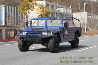 Blue Double Double Row Mengshi _mengshi Convertible 4WD Pickup Truck_dongfeng 4WD Off-Road Pickup 