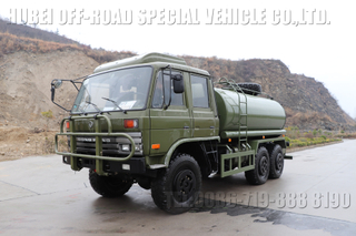 Dongfeng EQ2102N မွမ်းမံထားသော ရေဖျန်းထရပ်ကား_ခြောက်ဘီးယက် နှစ်ထပ်လမ်းကြမ်းရေတင်ထရပ်ကား_8~10m³ တိုင်ကီထရပ်ကား