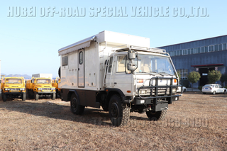 လမ်းကြမ်းလေးဘီးယက် RV_Dongfeng EQ2070 ပြုပြင်ထားသော RV_All-wheel drive ပေါင်းစပ်စက်ဘီး