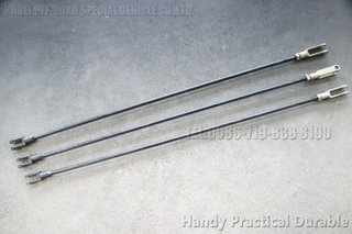 DongfengEQ2100Six wheel driveOff-road အထူးယာဉ် ရှေ့ axle tie rod နှင့် threaded fork တပ်ဆင်ခြင်း