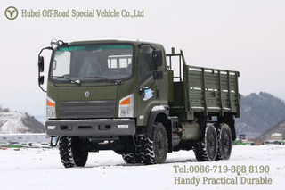 Dongfeng Classic 6WD EQ2082 Flatbed Truck_6×6 Army Green Heavy Duty Cargo Off-Road Trucks