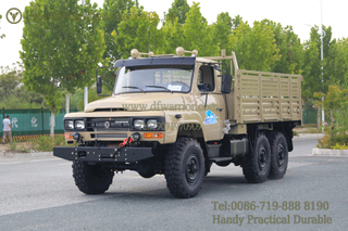 6x6 Dongfeng Eq2082 တစ်ခုတည်း Row Truck Trucks_6wd မှထွက်ခွာရန်လမ်းပိတ်ထားသည့်ကုန်တင်ကား
