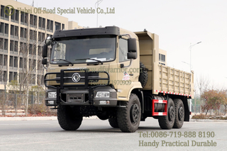 6x6 လမ်းမကြီး - လမ်းပေါ်ရှိ Flat-Front Bab-Bed-Bed-Bed-Bed Trump Truck_6WD Heavy-Duty Dump Truck ပို့ကုန်တင်ပို့မှုဗားရှင်း